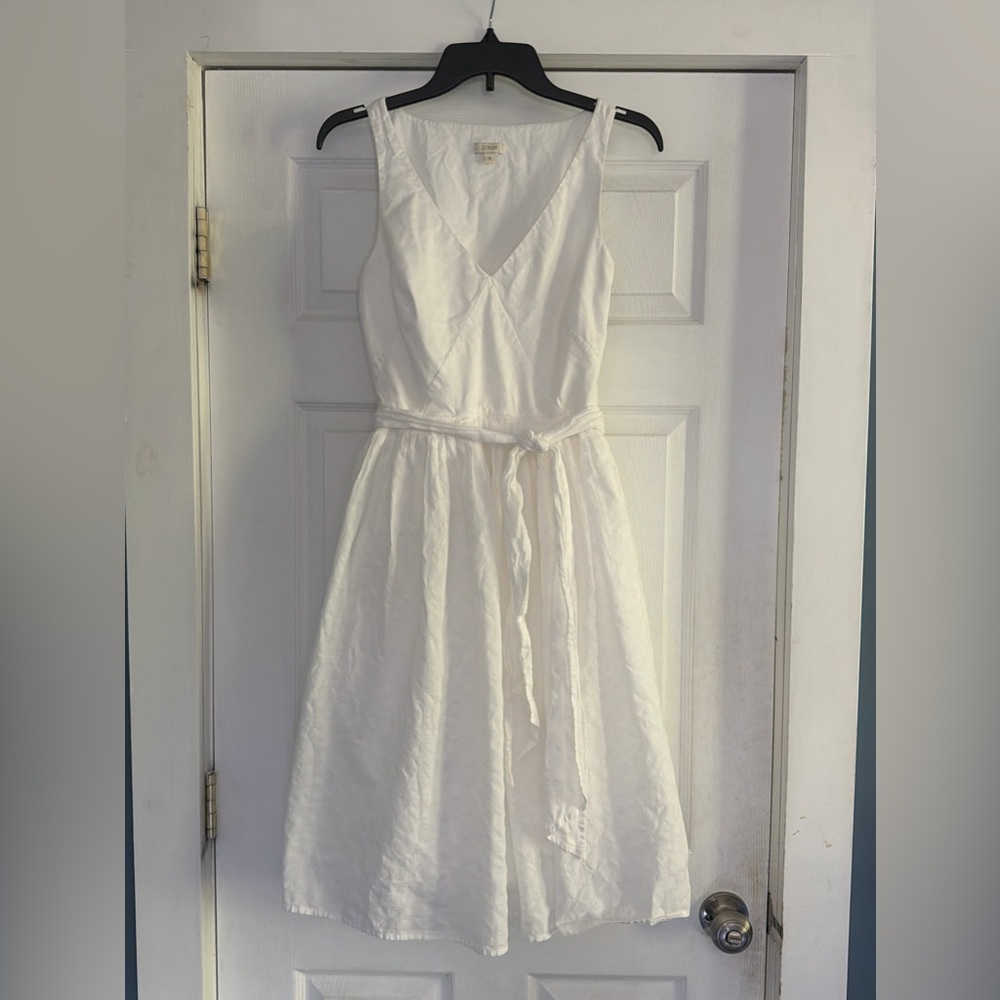 J.Crew White Cotton Dress – Size 4